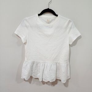 Kate spade lace cut tee, size xs